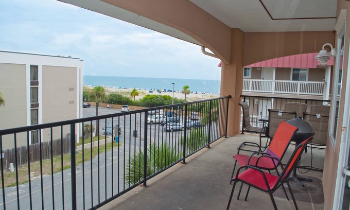 Tybee Island Condo | Brass Rail 3 Bed, 2.5 Bath Ocean View Top Floor Closest To Beach