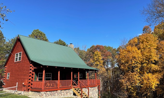 Logan Cabin | Breath of Heaven Cabin, Hocking Hills-Pond, New Hot Tub, Pets, Secluded, Deck!