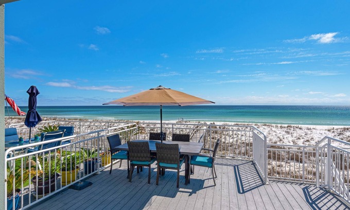 White Sands Condo | 🏖️Breathtaking Beach Front-Elevator-Tub-Gulf Views-4BR White Sands 423