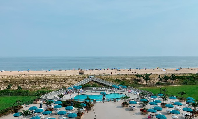Bethany Beach Condo | Breathtaking Oceanfront views right on the beach, sleeps 7