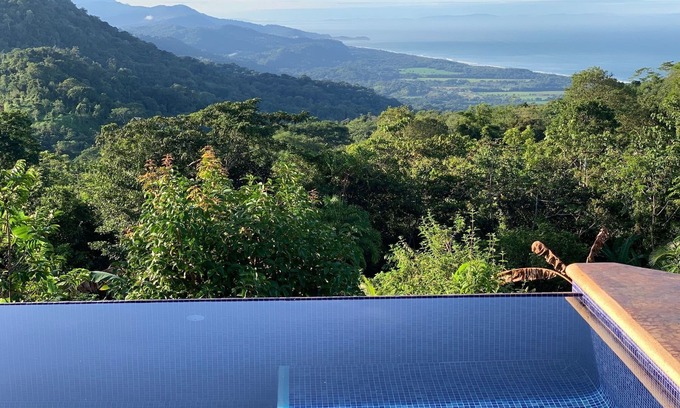 Savegre House | Breathtaking Ocean Views at Sunrise Sunset, 4BD, Pool, Wifi, Fruit Trees, Jungle
