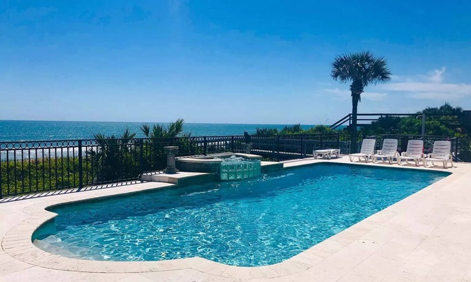 South Ponte Vedra Beach House | Breathtaking Oceanfront Vacation Rental with Beach Front Pool and Hot Tub!
