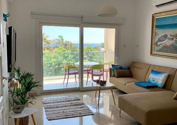 Agios Tychon Apartment | Bright and Breezy Beachside Apartment