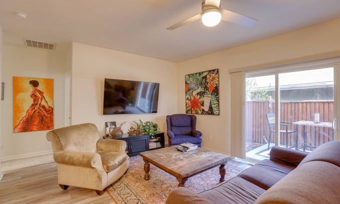 Old Farm District House | Bright Bend Home w/Patio < 3 Mi to Downtown!