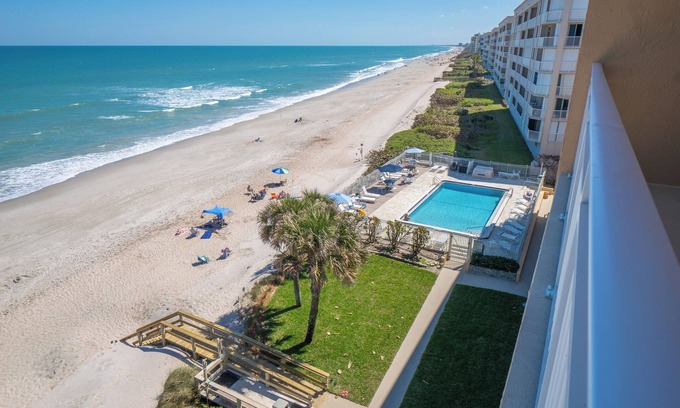 Indian Harbour Beach Condo | Bright, Breezy & Ocean Easy 2BR/2BA Beachfront Beauty Indian Harbour Beach
