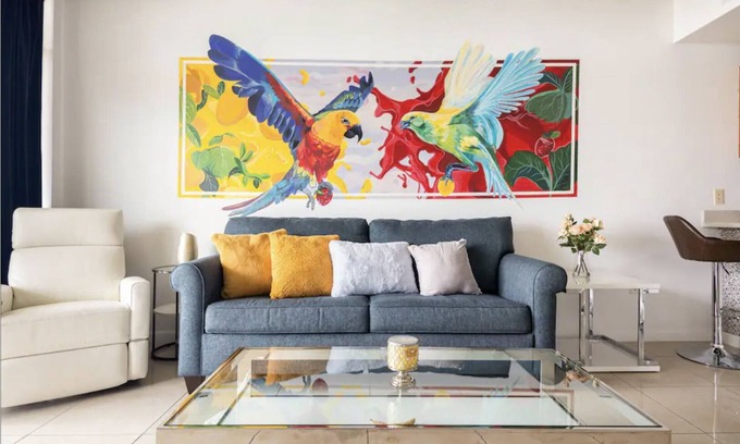Midtown Condo | Bright Sleek condo with wonderful skyline view