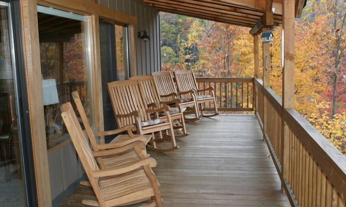 Maggie Valley House | Buck Horn Lodge Private Residence at 3800' w/sunset views of Maggie Valley, NC