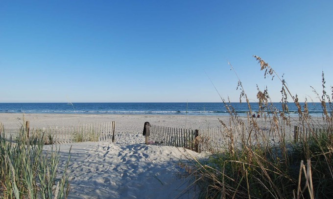 North Myrtle Beach Condo | Budget friendly and pet friendly unit with an outdoor swimming pool!