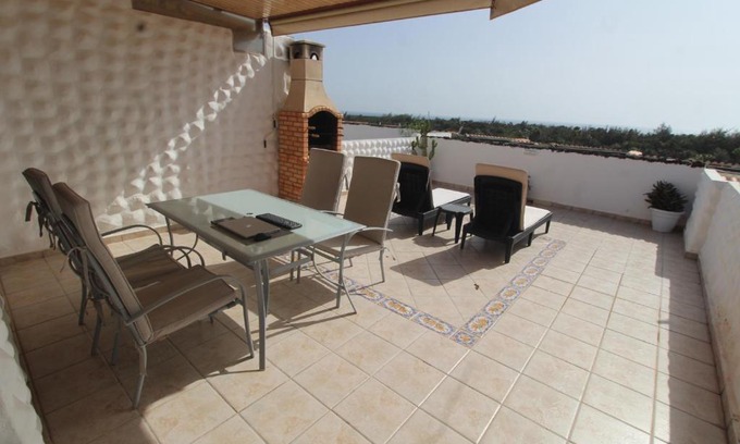 Bahia Calma House | Bungalow con terraza vista al mar