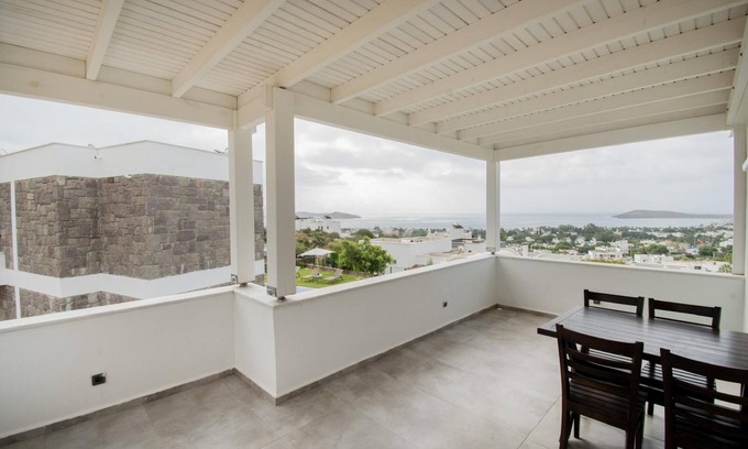 Dagbelen Villa | BV-20 3+1 Triplex Private Pool Sea View Villa in Ortakent