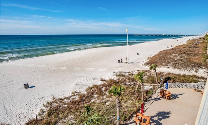 Panama City Beach Condo | C15 PET FRIENDLY BEACHFRNOTUNIT 10 steps FROM slider TO SAND AMBASSADOR