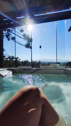 Quatro Barras Ski Chalet | Cabana do Aviador vista Montanhas