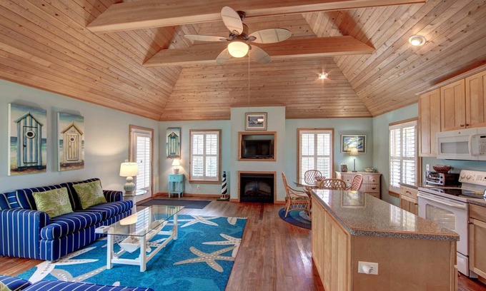 Ocracoke Condo | Cabana III: Perfect getaway for two that offers a shared pool.