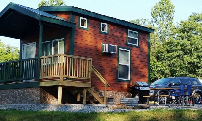 Dickerson Run Cabin | Cabin 7 - Cozy Cabin w/loft. Has everything you need for a great stay with a beautiful view to the river!