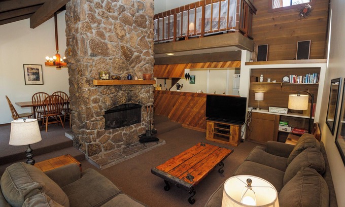 Overlook Park House | Cabin Feel, A Cozy Stone-Faced, double sided Fireplace! - Landrise 7