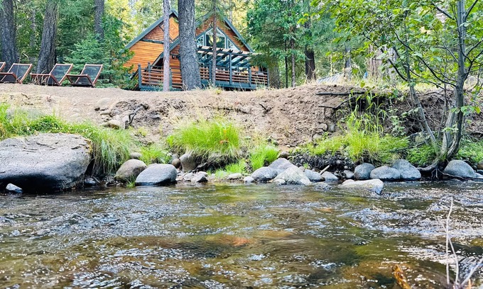 Shingletown Cabin | Cabin on Bailey Creek. 9mi to Lassen, EV, Firepit, Pet Friendly!