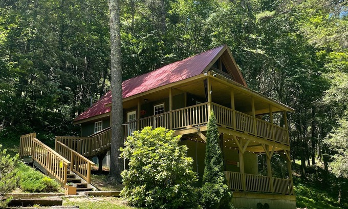 Mustoe Cabin | CABIN W/PRIVATE HOT TUB, MINS TO SNOWSHOE-RESORT,BIKING,HIKING,MOTORCYCLE RIDING