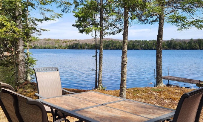 Presque Isle Cabin | Cabin with private peninsula on Presque Isle Chain of Lakes!
