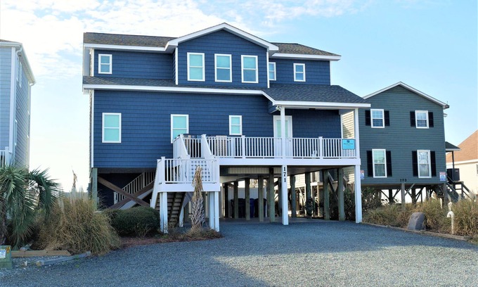 Holden Beach House | "Called In Sic" - Oceanfront Home w/Private Pool, 4 Bedroom/4.5 Bath