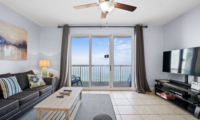 Panama City Beach Condo | Calypso 1803W- Beachfront, Click to Sea! 2 Pools, Private Beach, Free Activities