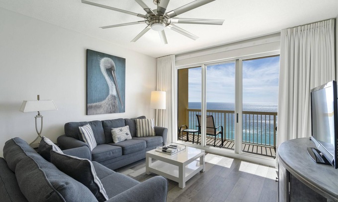 Panama City Beach Condo | Calypso 2008 East! GULFFRONT, Free Beach Service and Activities!