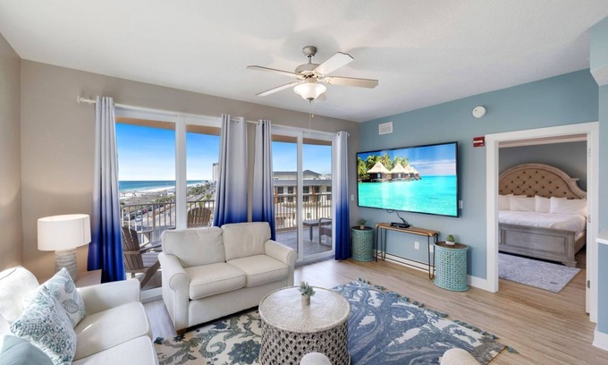 Panama City Beach Condo | Calypso 3-501, 3BR 3Bath Corner Unit with Spectacular Gulf Views!