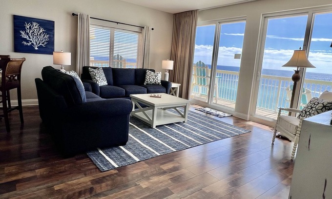 Panama City Beach Condo | Calypso Resort 2BR 2BA Corner Unit w/Wrap Around Balcony, Free Beach Chair Set