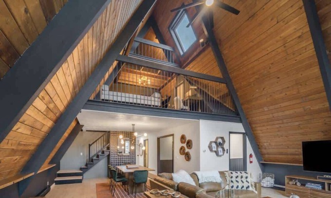 Newfield House | Camp S’mores- Modern A-Frame with Pool