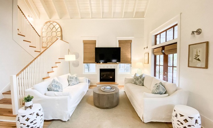 Watercolor House | Camp Watercolor Beach House: Steps to Camp Watercolor Pools. Private Beachclub
