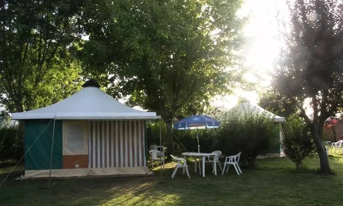 Chauffour-sur-Vell House | Camping Au Bois Dormant * - Canvas bungalow 3 rooms 5 persons Without toilets