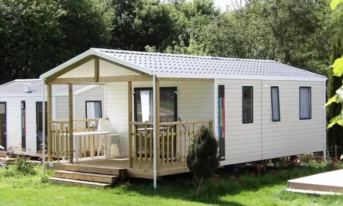 Guillac House | Camping des Cerisiers * - Mobilhome Panama Duo - integrated terrace 6 people