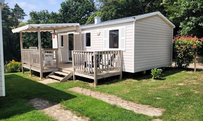 Guillac House | Camping des Cerisiers * - Mobilhome EVO Trio 8 people