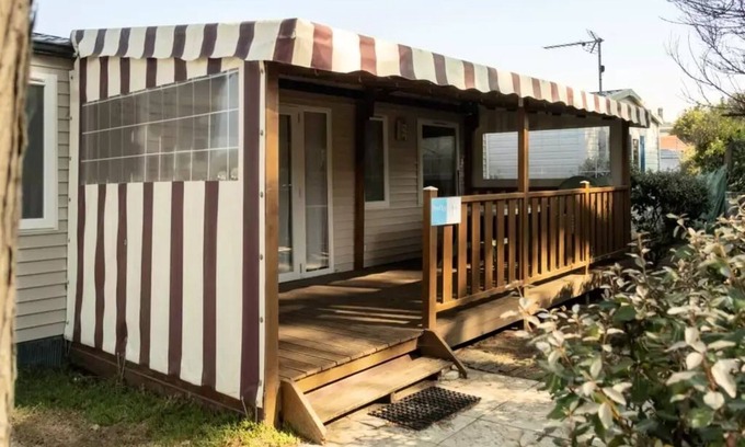 Saint-Michel-Chef-Chef House | Camping du Bord de Mer * - Eco mobile home 3 bedrooms + terrace - economical 6 people
