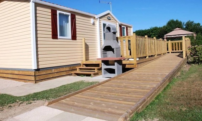 Saint-Aubin-sur-Scie House | Camping Flower Vitamin' **** - Mobile Home Helios PMR 3 Rooms 3 People