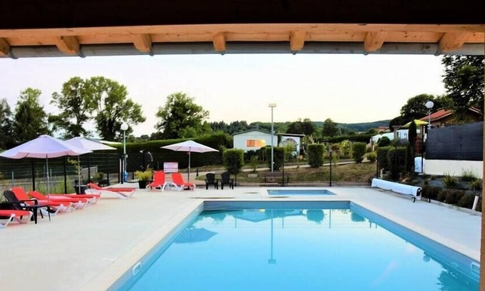 Saint-Bonnet-le-Chateau House | Camping De La Belle Etoile *** - Mobil home Cottage Comfort 3 rooms 3 people
