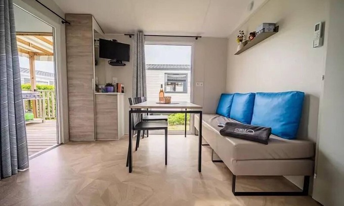 Brem Sur Mer House | Camping L'Océan * - 3 Room Leisure Mobile Home 4 People + TV