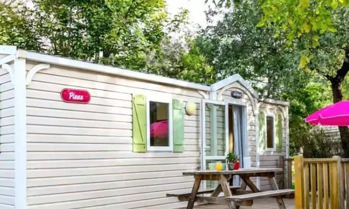 Nefiach House | Camping La Garenne*** - Mobile home Comfort 3 Rooms 6 People Air Conditioning