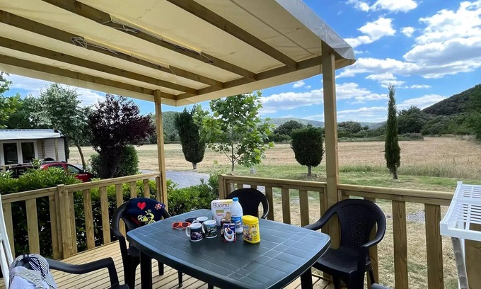 Saint-Maurice-d'Ibie House | Camping Le Sous Bois * - Mobile Home Evo 3 rooms 4/6 People Air-conditioned