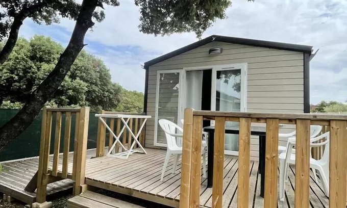 Saint-Maurice-d'Ibie House | Camping Le Sous Bois * - Cottage DUO 2 rooms 4 people Air-conditioned