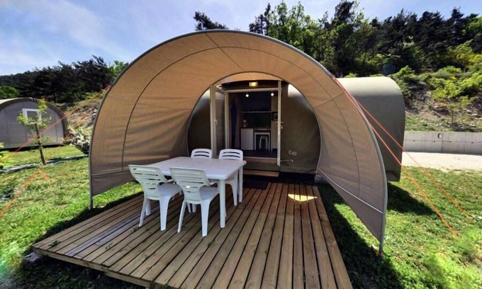Orpierre House | Camping les Princes d'Orange* - Coco Sweet 2 rooms 4 people Without Sanitary