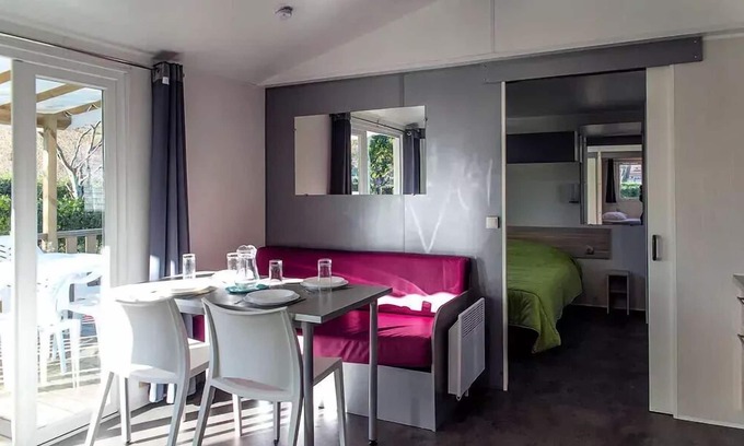 Arles-sur-Tech House | Camping Paradis le Vallespir* - Gentiane mobile home PMR 3 rooms 4/6 people Air-conditioned
