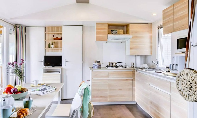 Landevieille House | Camping Romanée L'Evasion* - Comfort mobile home 4 rooms 6 people