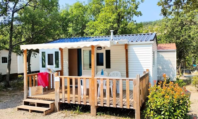 Bauduen House | Camping Tikayan Rives du Lac de Sainte Croix* - Mobile home Idaho Eco 3 rooms 4 people Air-conditioned
