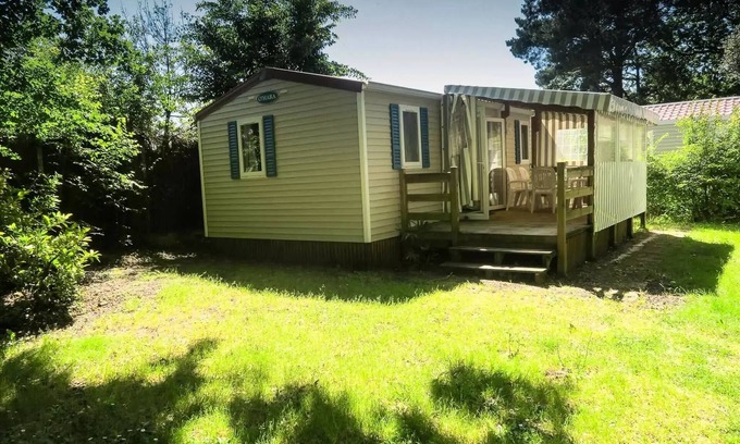 L'Aiguillon-sur-Vie House | Camping Ushuaïa Le Parc de La Grève * - Mobile Home Relaxation 3 Rooms 4 People + TV