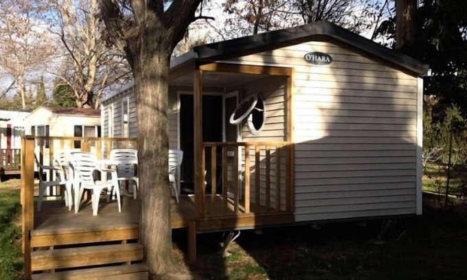 Nefiach House | Campsite La Garenne*** - Comfort mobile home 3 rooms 4/6 people + air conditioning