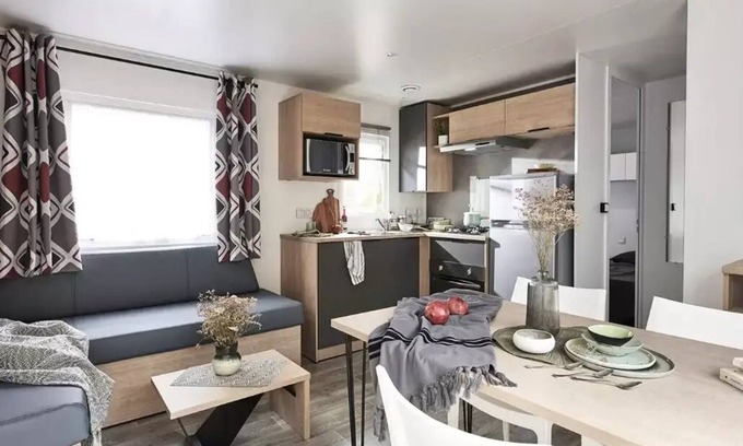 Quettehou House | Campsite Le Rivage * - Mobil Home Premium - 3 bedrooms 6 people
