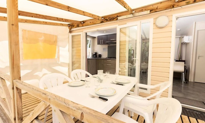 Crayssac House | Campsite Les Reflets du Quercy * - Mobil home Comfort Compact - 2 bedrooms 4 people