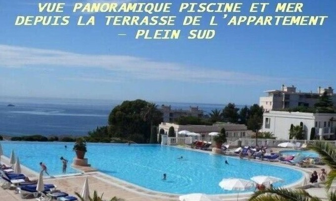 La Croix des Gardes Apartment | Cannes Croix des Gardes, 3 P. air-conditioned 6 pers, Superb sea and pool view, wifi