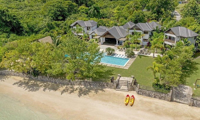 Mammee Bay Villa | Canoe Cove 7-Ultimate luxury, beachfront, fully staffed, tennis, kayaks,gym