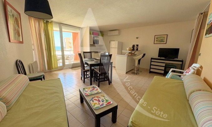 Sete Apartment | CAP CORNICHE - 46 M², APPARTEMENT 1 CHAMBRE, PKG, PISCINE, TENNIS, PLAGES DIRECT